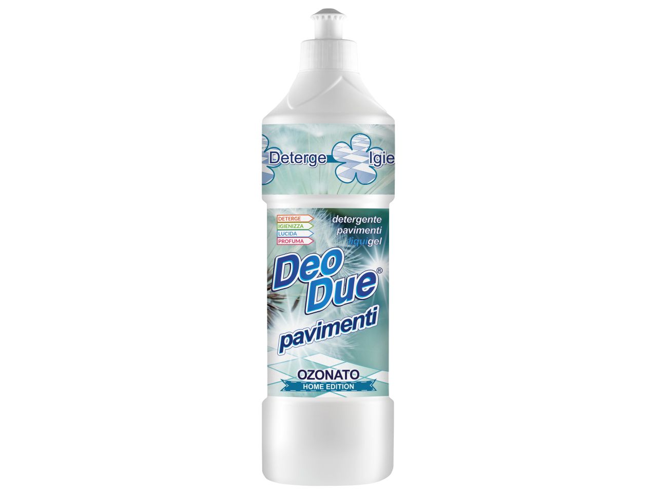 DEO DUE DETERGENTE PAVIMENTI OZONATO 750ML DD065