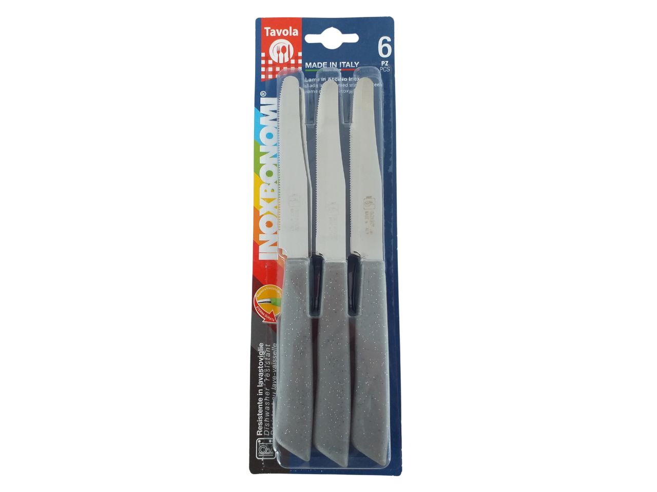 TAVOLA 6 COLTELLI TAV.11CMGRIGIO 30006P