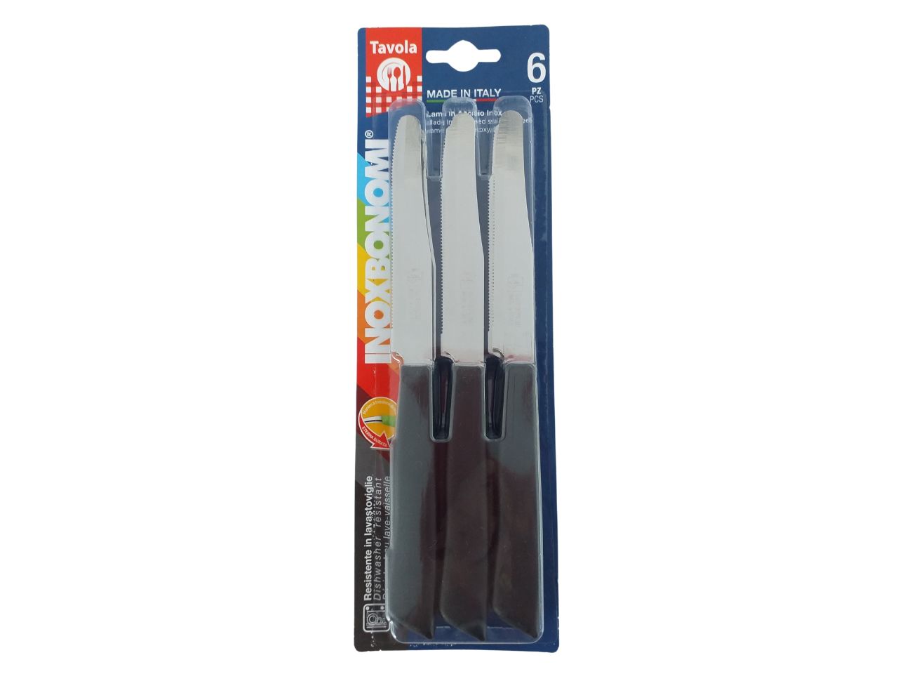 TAVOLA 6 COLTELLI TAV.11CM NERO 30006N