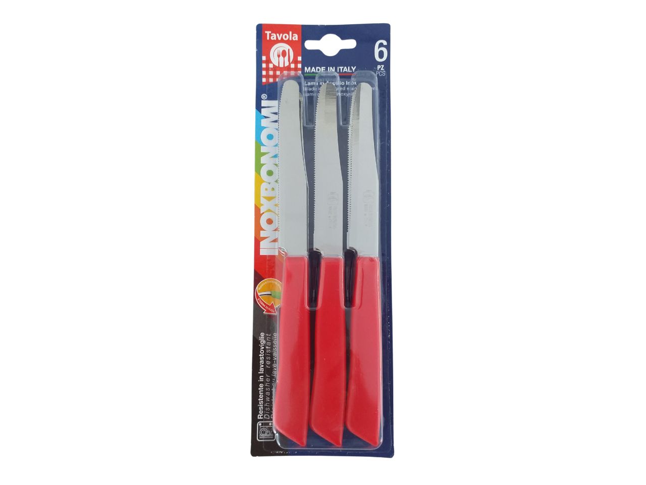 TAVOLA 6 COLTELLI TAV.11CM ROSSO 30006R