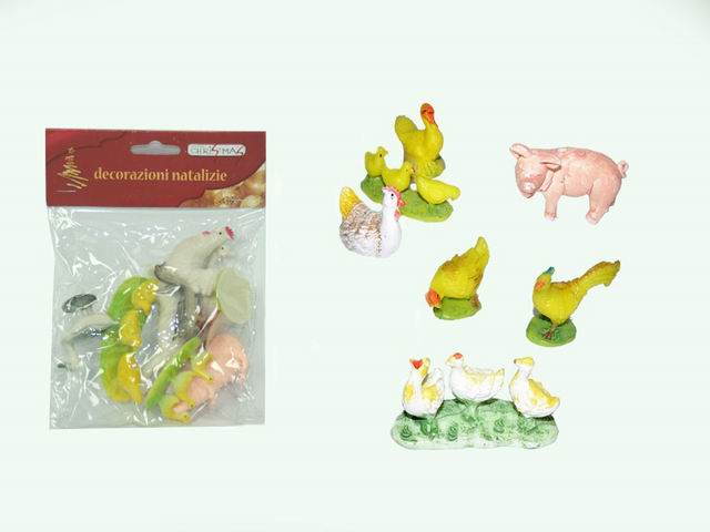 ANIMALI CORTILE 8PZ RO002080