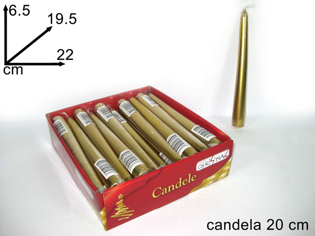 CANDELA LAMINATA ORO 20CM XNA11003991