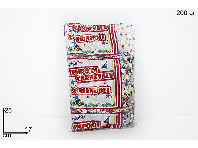 CORIANDOLI BUSTA GR.200