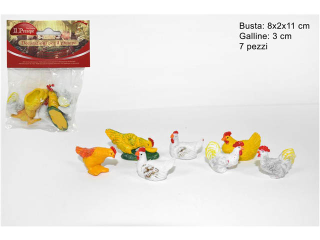 ANIMALI GALLINE 3CM ASS. 7PZ XNA11004561