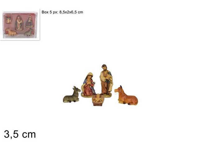 NATIVITA’ 3,5CM 5PZ BOX PVC XNA14003961