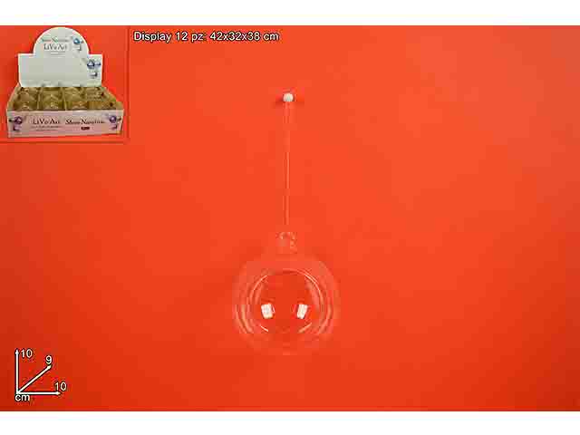 PALLA VETRO APERTA D.10CM CA009021C