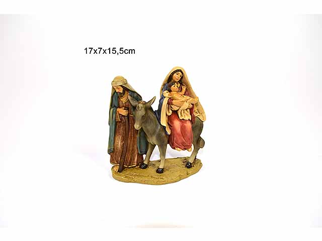 NATIVITA’ CON ASINELLO 15,5X7X GI006725
