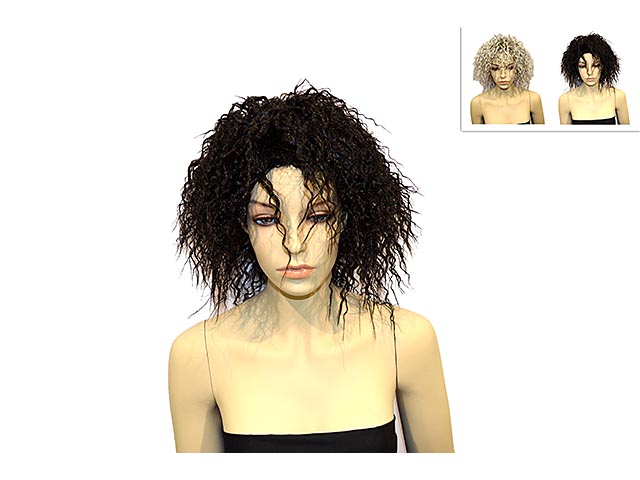 PARRUCCA CAPELLI RICCI SPETTINATI