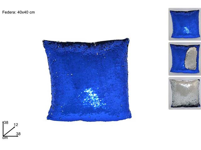 CUSCINO 40X40cm PAILLETTES CA011526C