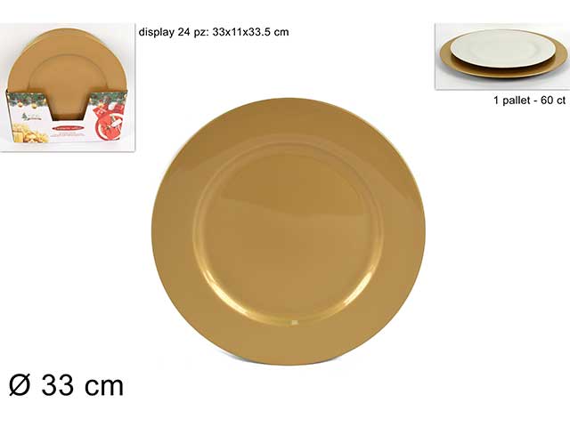 SOTTOPIATTO 33CM ORO XNA18015481