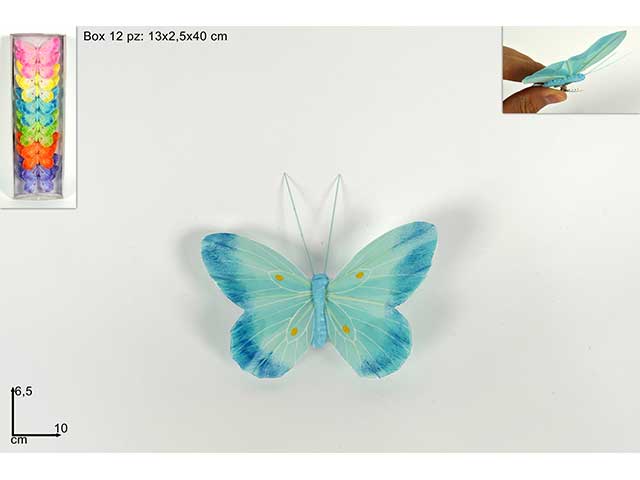 FARFALLA C/PINZETTA 6,5cm GI009298 FARFALLA C/PINZETTA 6,5cm GI009298