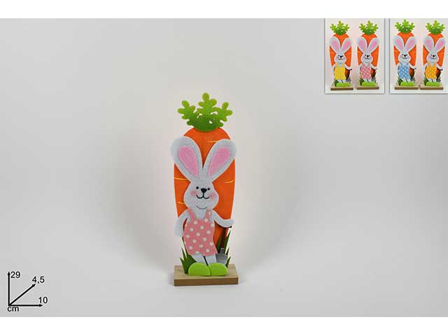 L.FELTRO CAROTA C/CONIGLIO 29cm GI00931