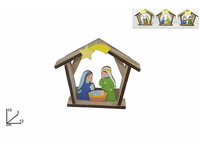 NATIVITA’ IN LEGNO 10X3X12CM XNA19002641 NATIVITA’ IN LEGNO 10X3X12CM XNA19002641