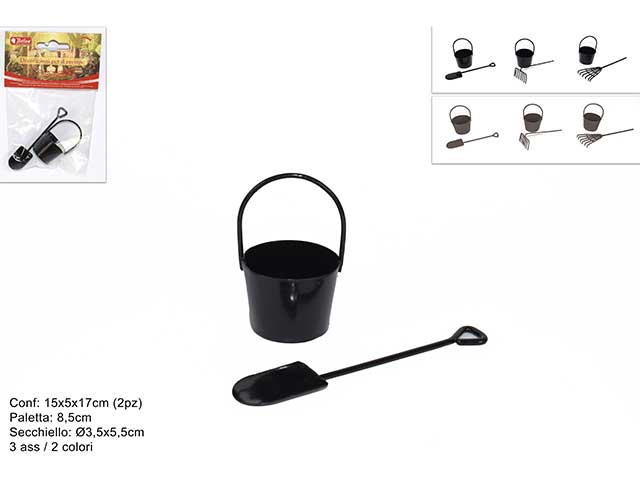 ACC.SECCHIELLO C/PALETTA/RASTR.2pz HW19