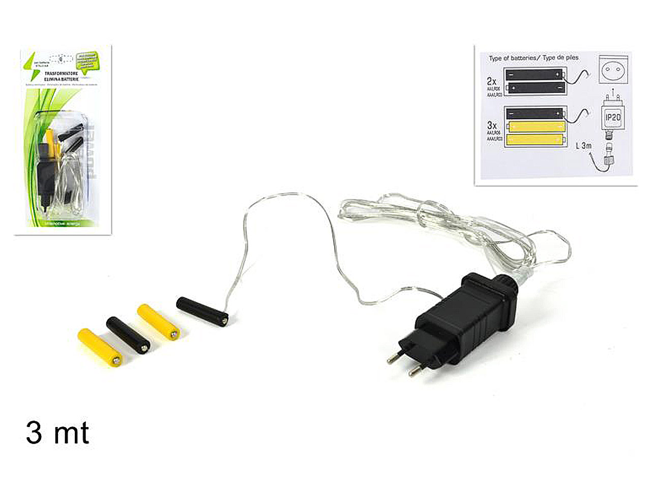 ALIMENTATORE SOST.BATTERIE MINISTILO AA