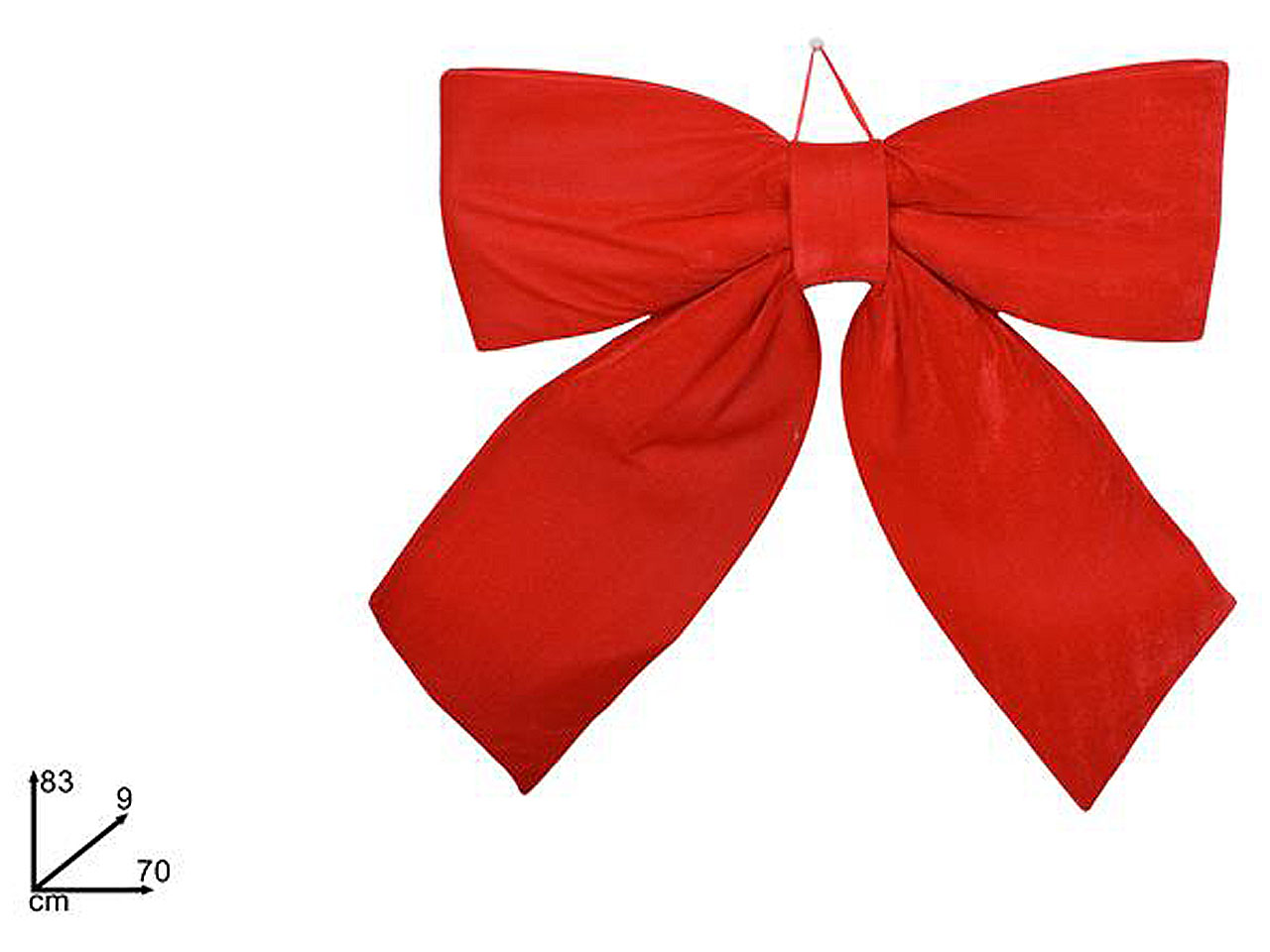 FIOCCO 70CM VELLUTO ROSSO