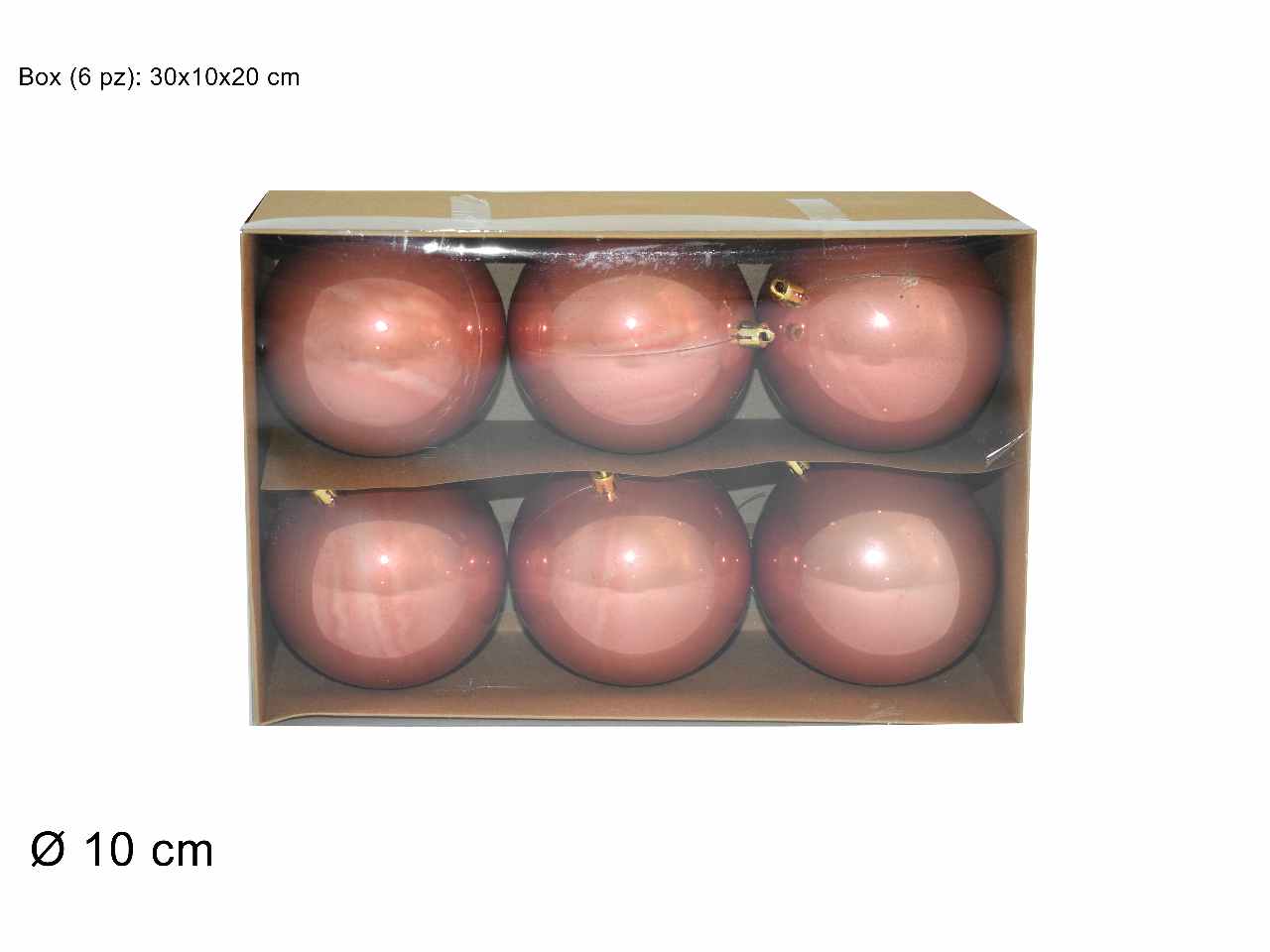 SFERA 10cm 6pz ROSA CA011280H