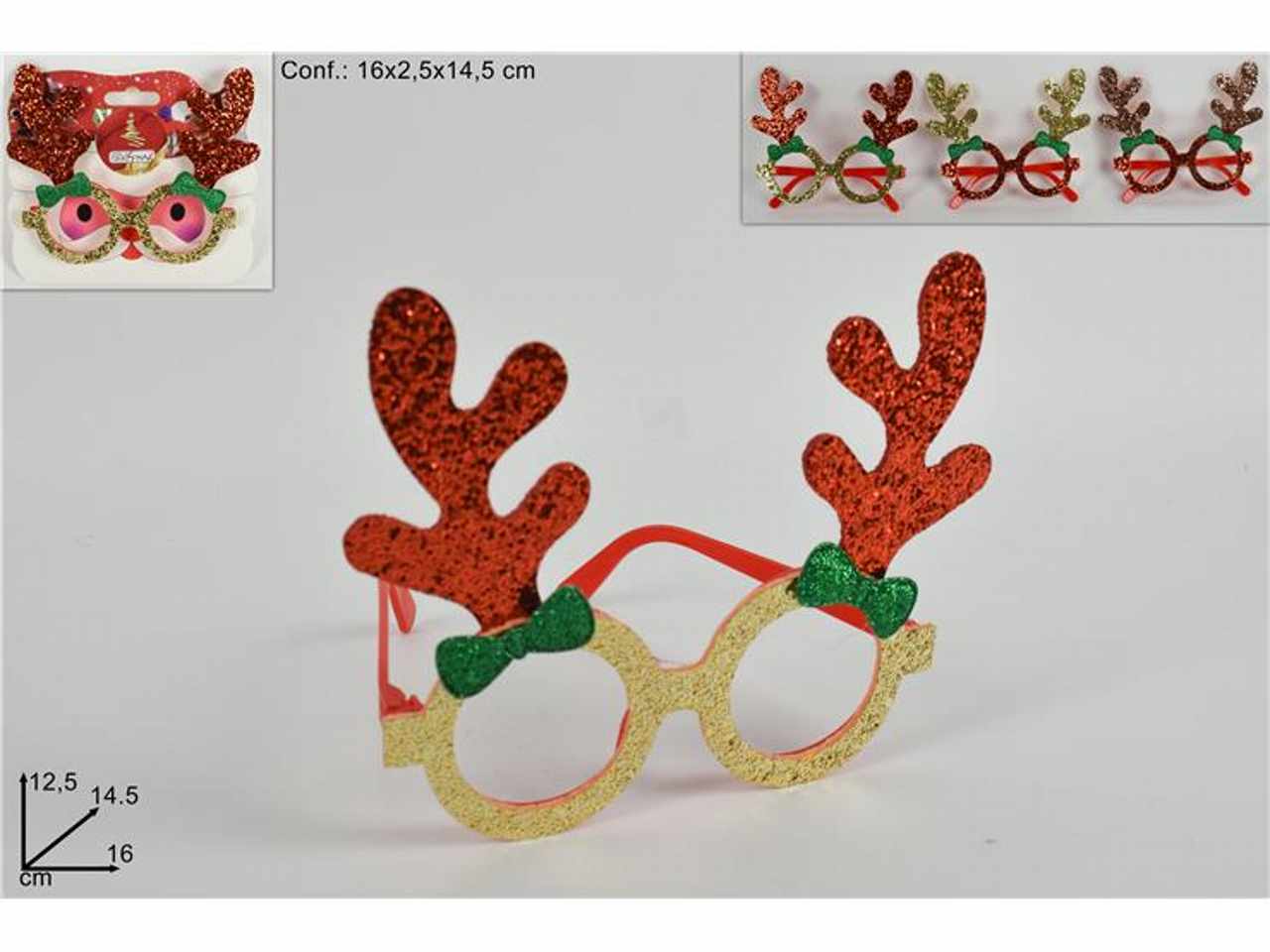 OCCHIALI RENNA 12,5X14,5X16CM CA013180