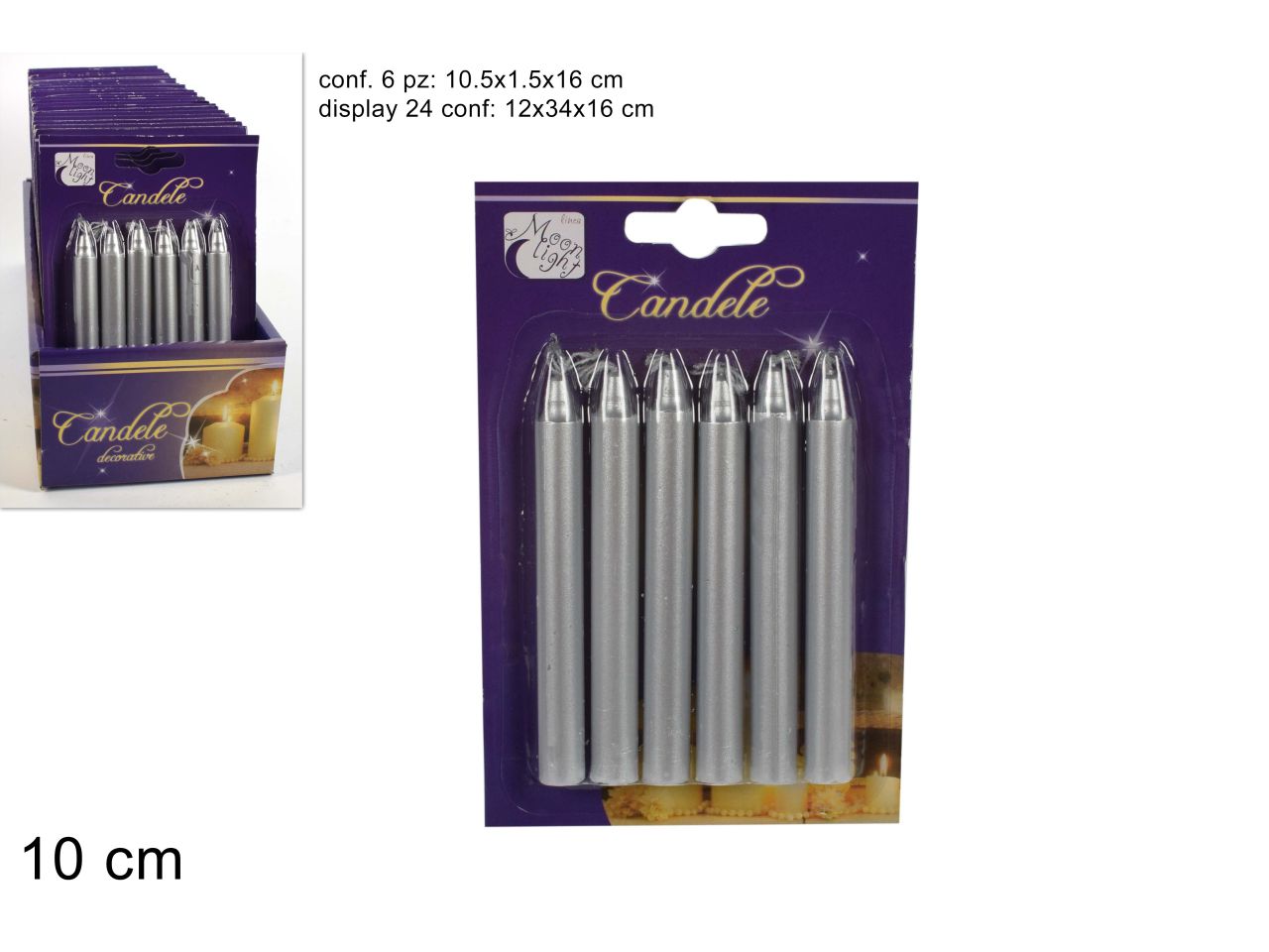 CANDELE MINI METALLIZZATE – XNA19000851