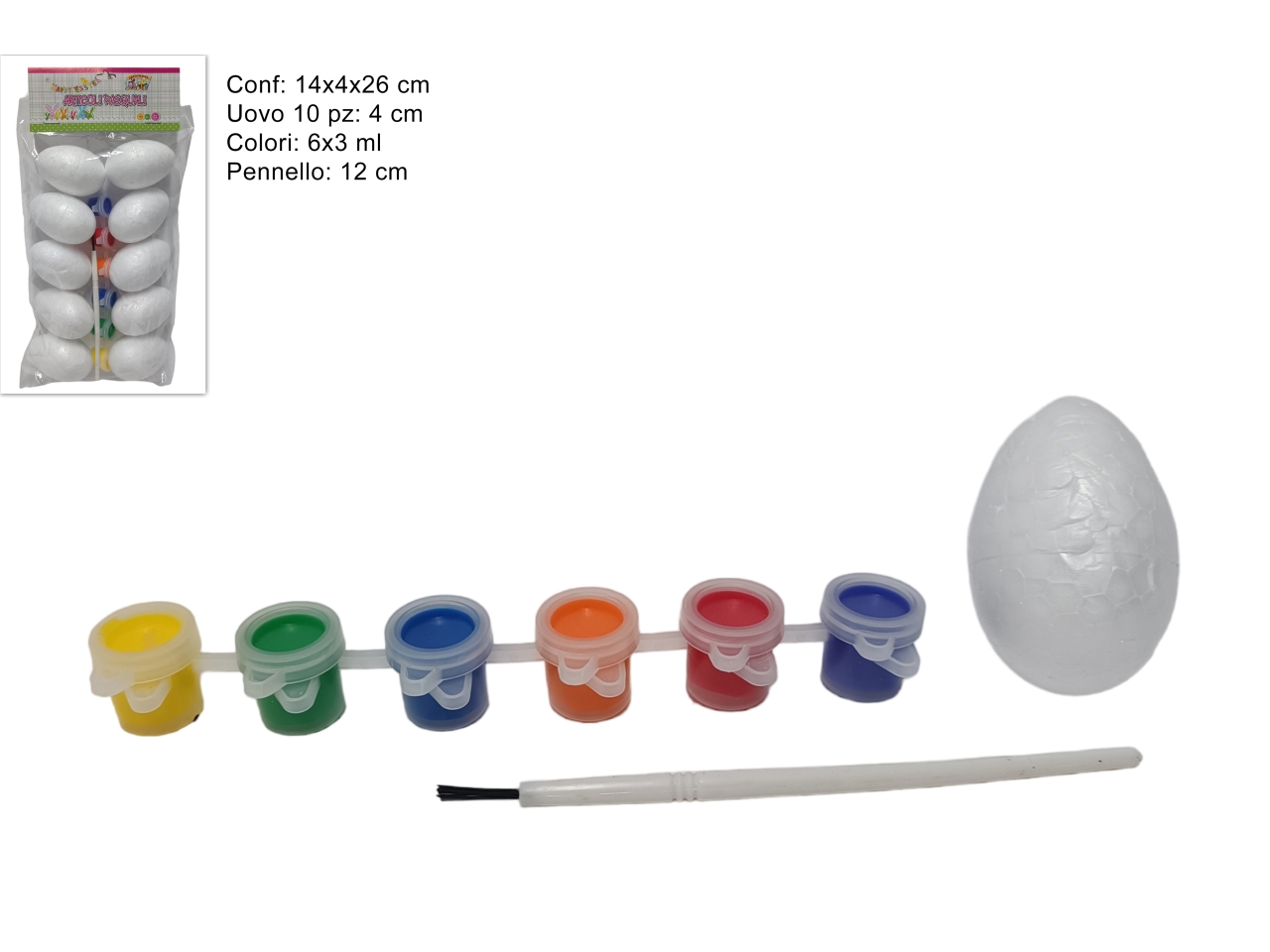 UOVA IN 6 COLORI E PENNELLO XPA23001131