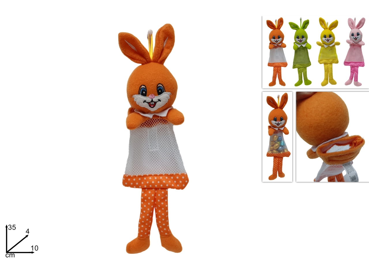 SACCHETTO CONIGLIO 4COLORI XPA23000021