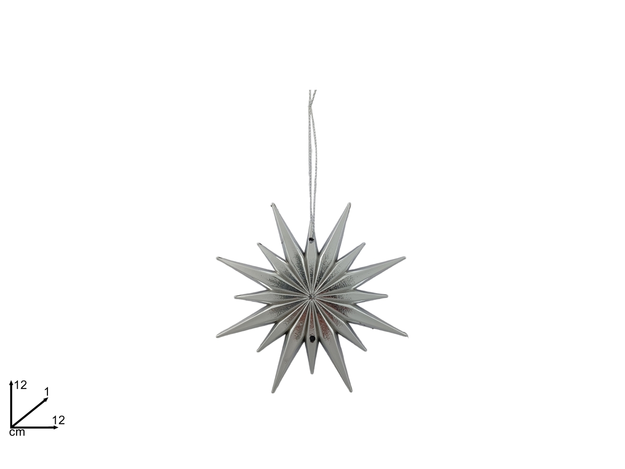 APP. FIOCCO DI NEVE 12CM ARGENTO XNA23041441