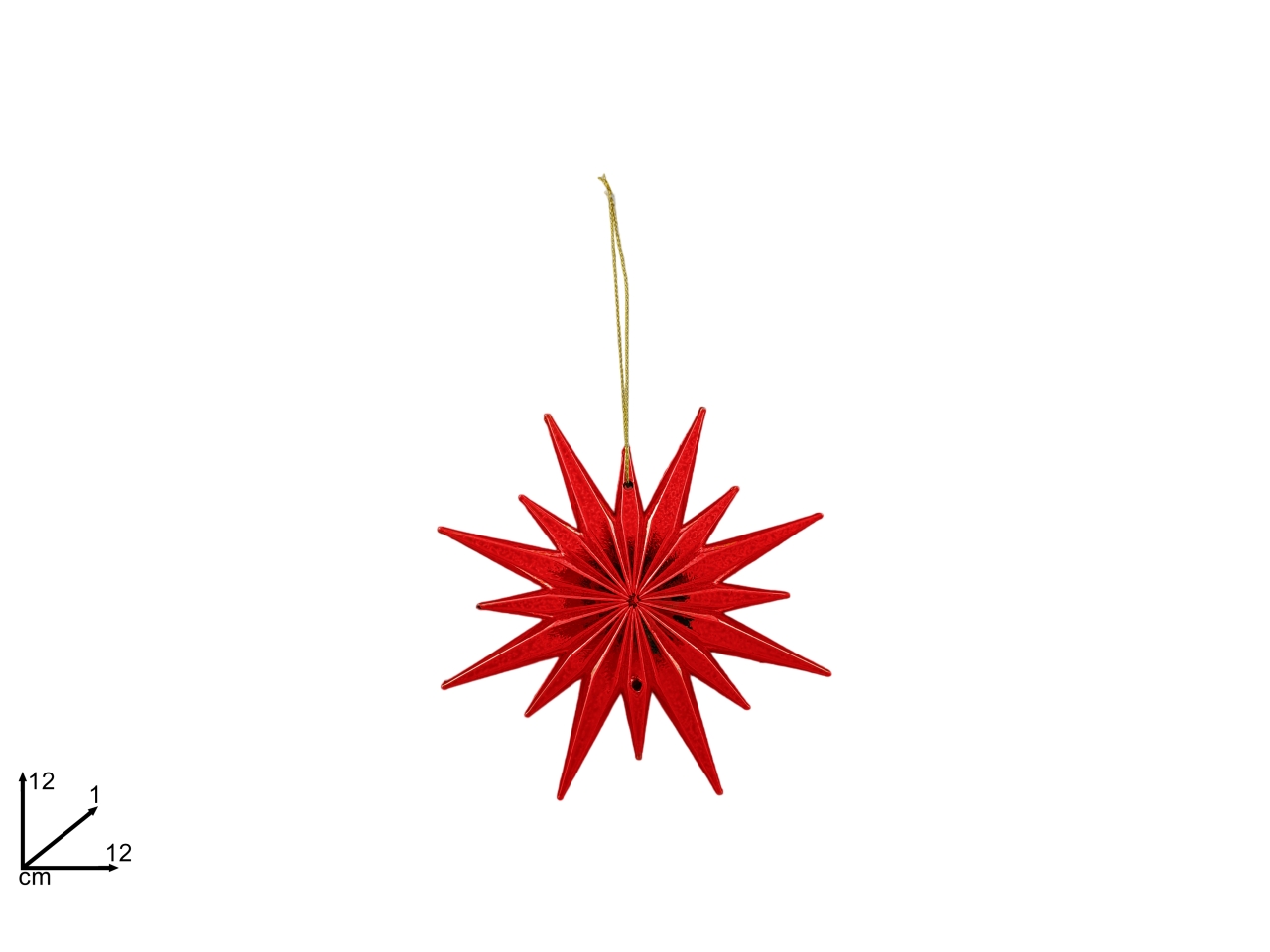 APP. FIOCCO DI NEVE 12CM ROSSO XNA23041421