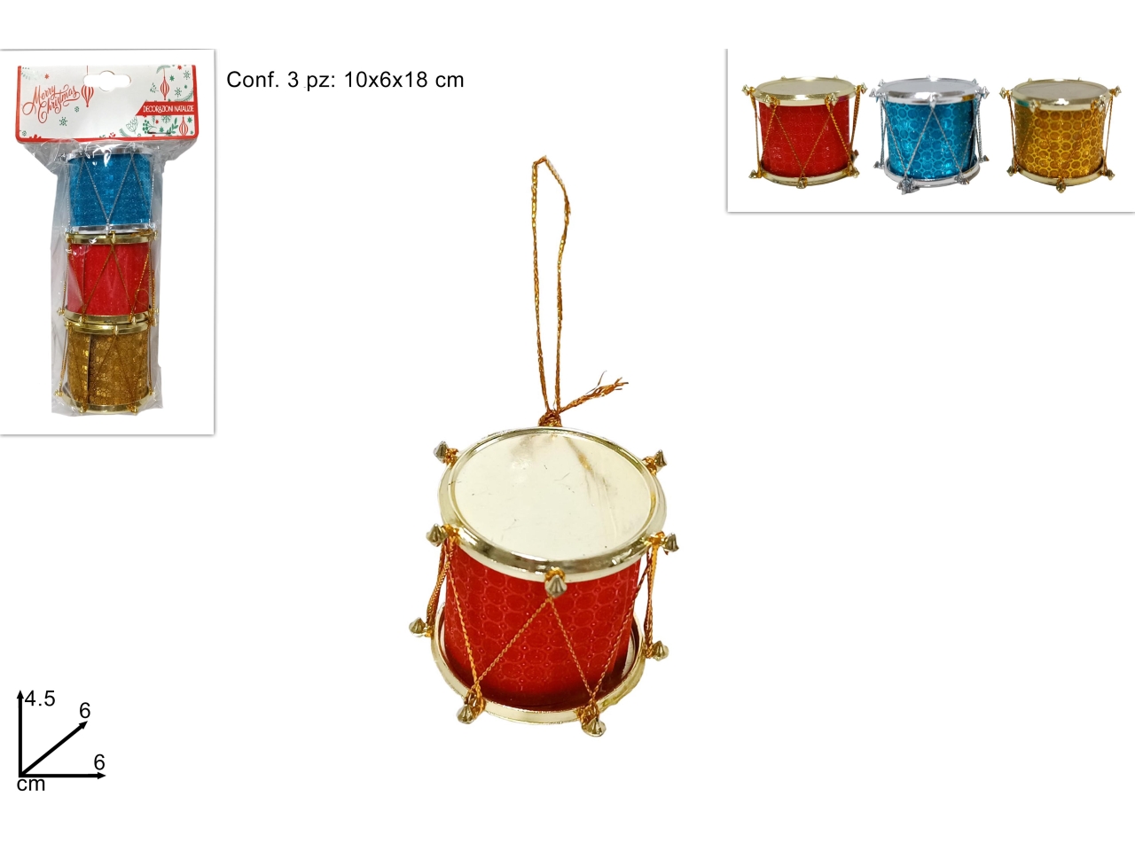 APP. NAT.TAMBURELLO 3PZ ASS XNA23014731