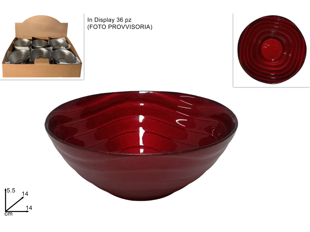 CIOTOLA VETRO ROSSO XNA23060501