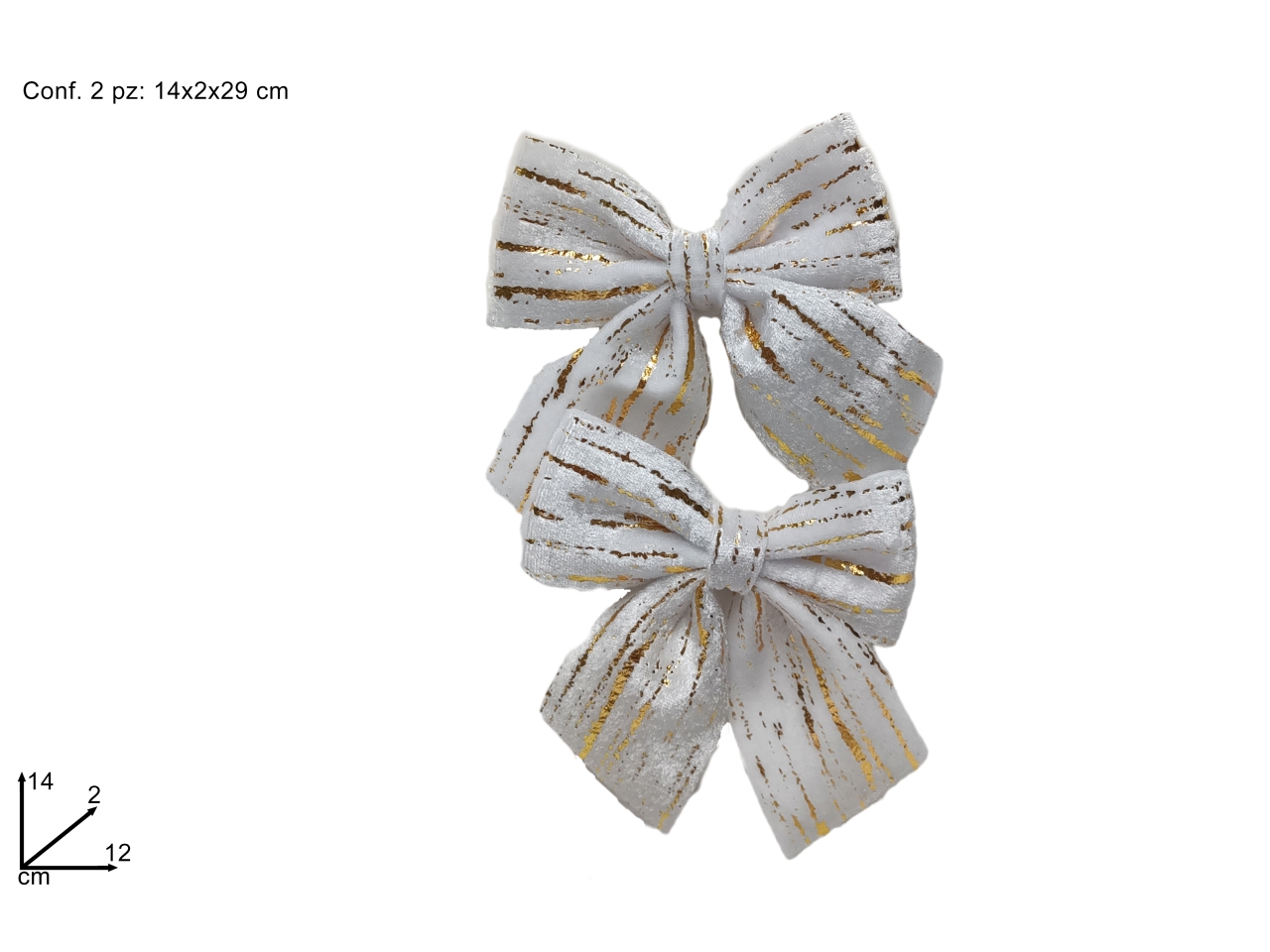 FIOCCHO ORO 12X14BIANCO 2PZ XNA23043821