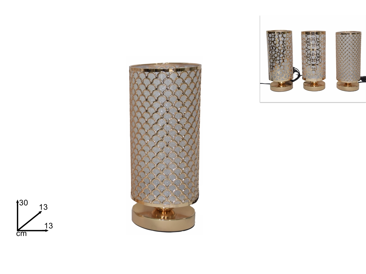 LUME IN METALLO ORO 30CM DEV20003401