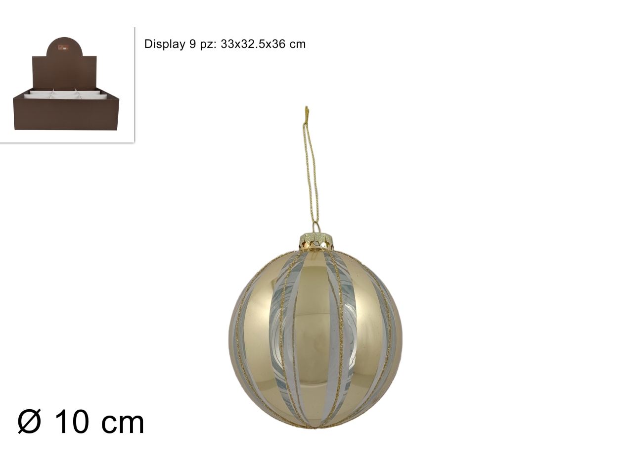 PALLA VETRO 10CM TRASP. XNA23067171