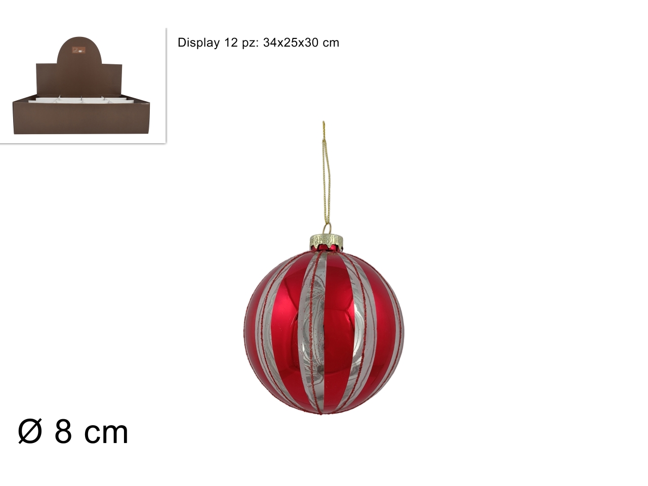 PALLA VETRO 8CM TRASP. XNA23067111