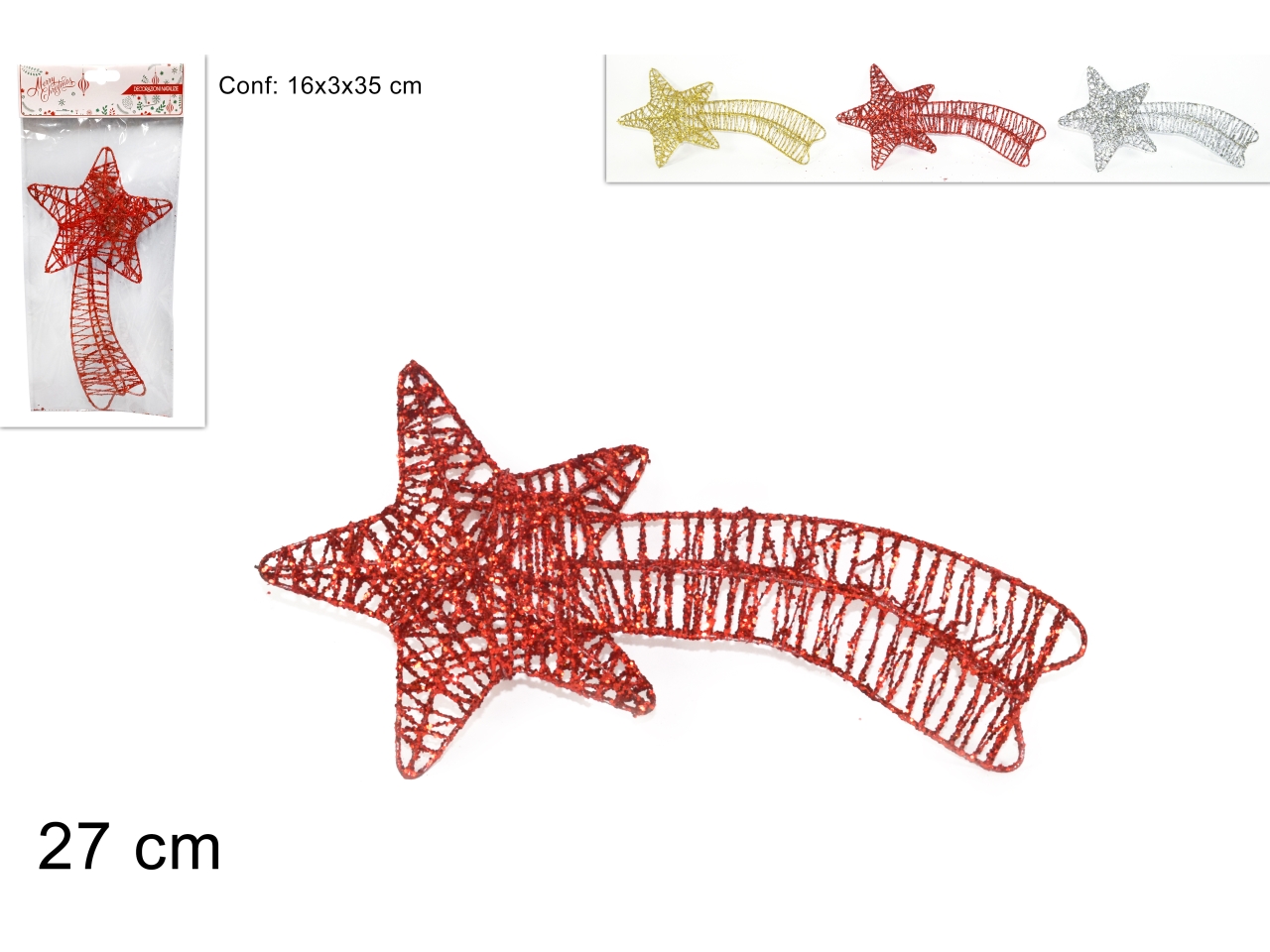 STELLA COMETA 27CM 3ASS. XNA19017831