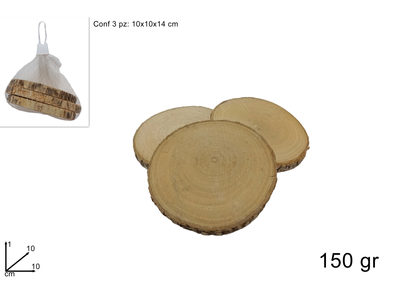 TRONCHI LEGNO 150GR TRONCHI LEGNO 150GR