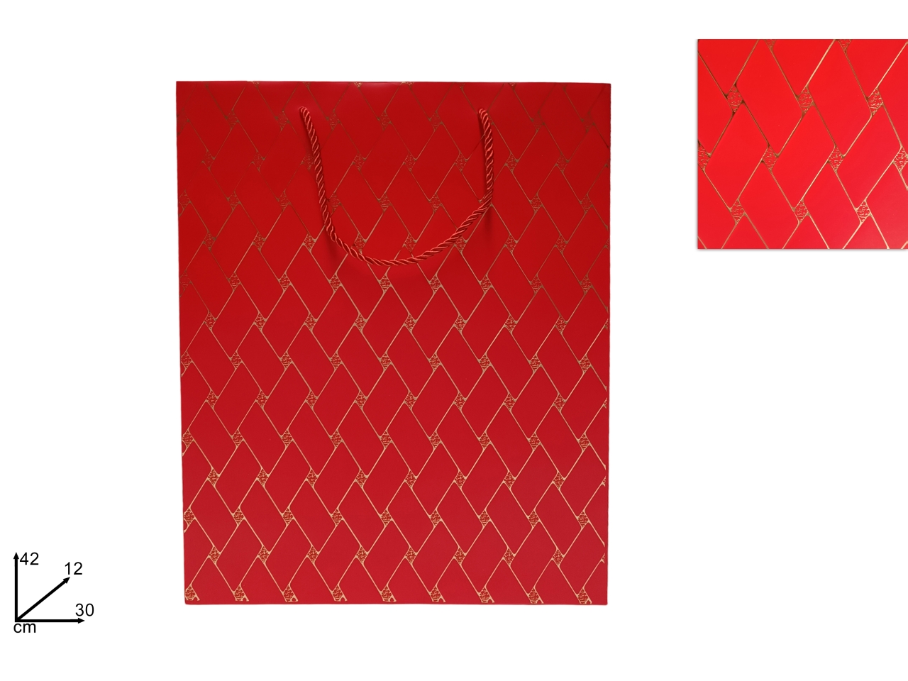 BUSTA NAT.30X42X12 EFF.TRAPUNTA ROSSO/ORO BUSTA NAT.30X42X12 EFF.TRAPUNTA ROSSO/ORO