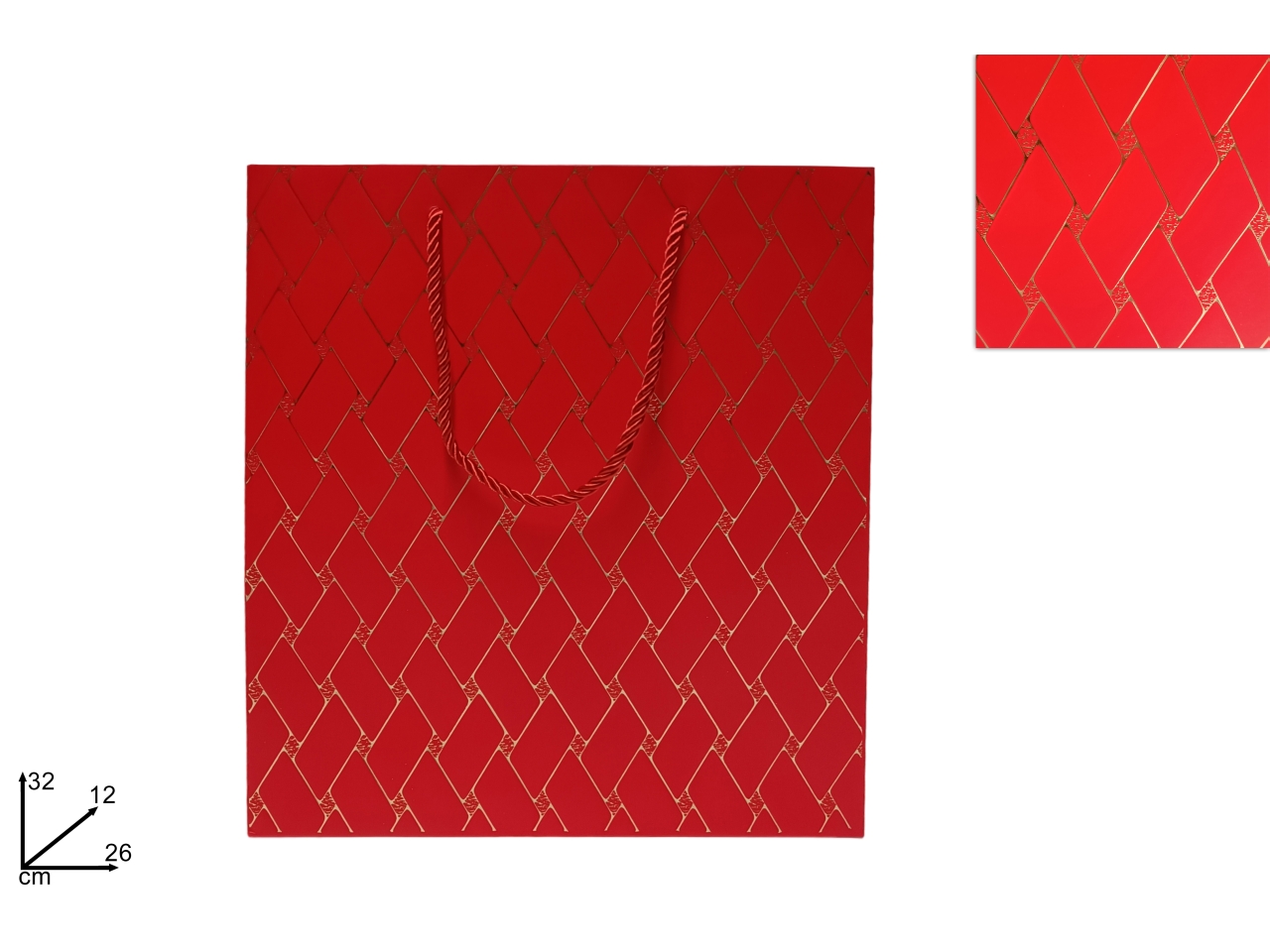 BUSTA NAT.26X32X12 EFF.TRAPUNTA ROSSO/ORO BUSTA NAT.26X32X12 EFF.TRAPUNTA ROSSO/ORO