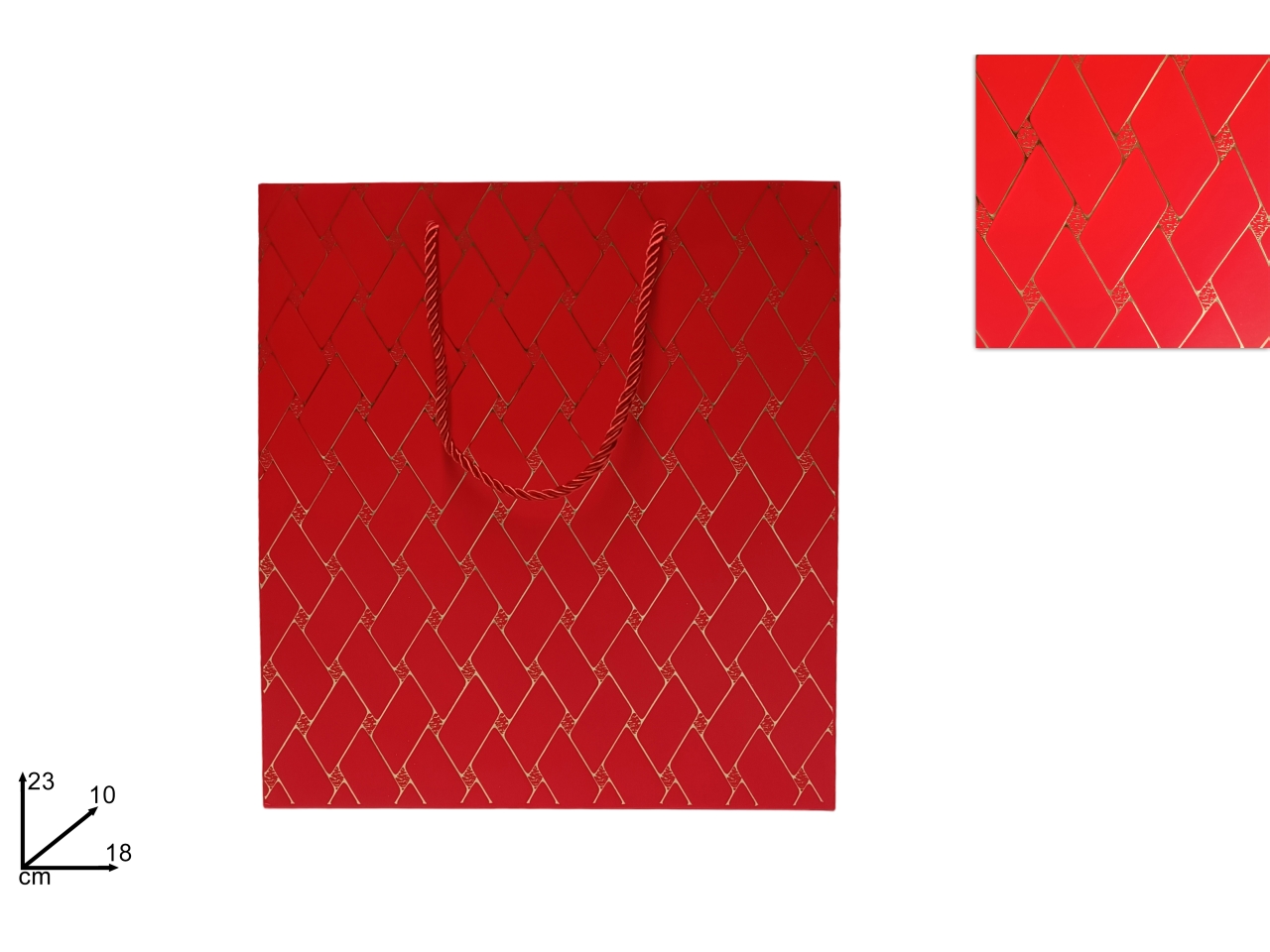 BUSTA NAT.18X23X10 EFF.TRAPUNTA ROSSO/ORO BUSTA NAT.18X23X10 EFF.TRAPUNTA ROSSO/ORO