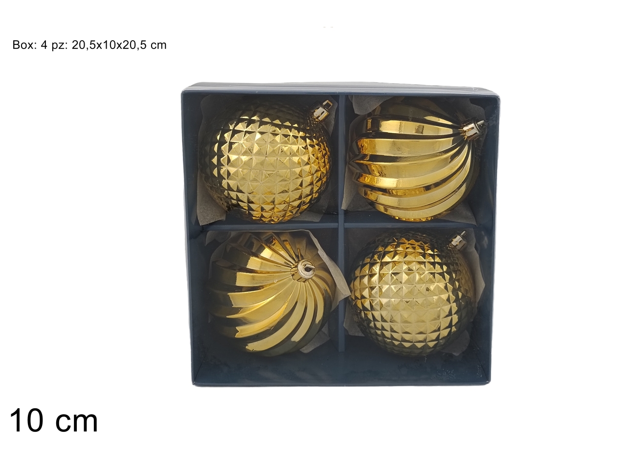 PALLE 10CM 4PZ ORO