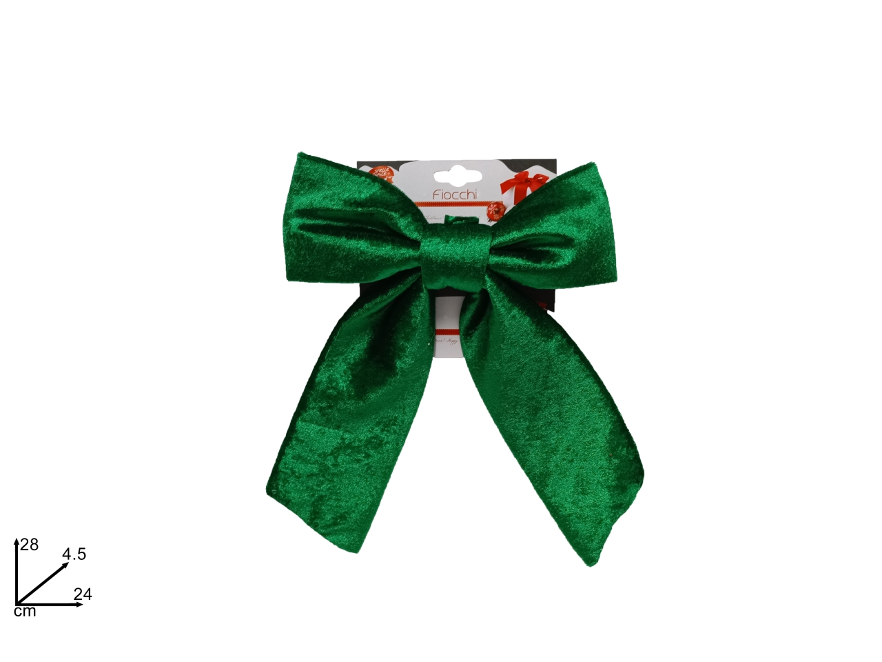 FIOCCO VELLUTO 24CM VERDE