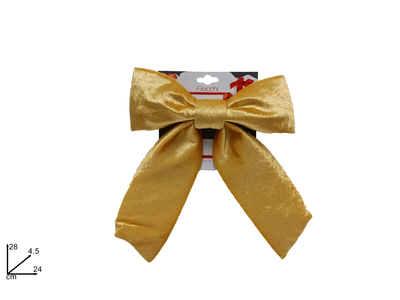 FIOCCO VELLUTO 24CM ORO