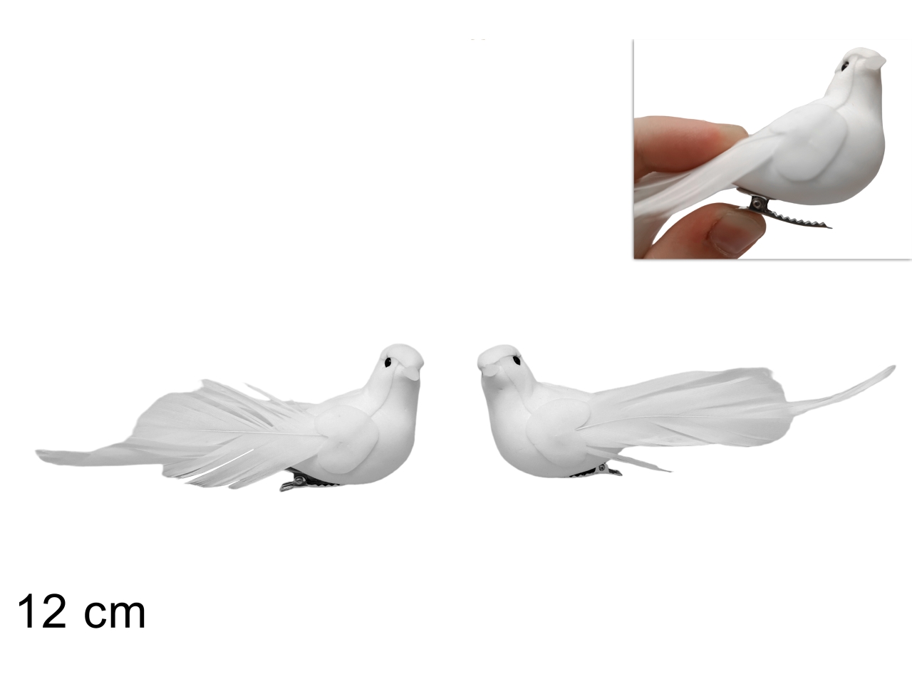 COLOMBA C/PINZETTA 12CM 2PZ XPA24000321