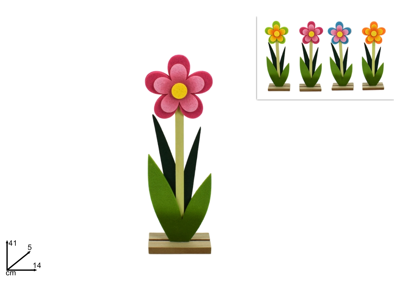 FIORE FELTRO 41CM 4COL XPA19001031