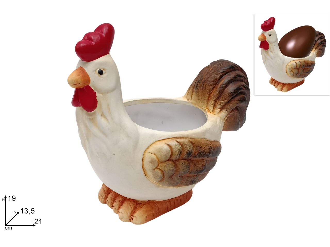 GALLINA 19CM PORTA UOVO XPA24004341