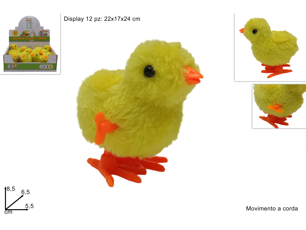 PULCINO 8,5CM A CORDA XPA23000371 PULCINO 8,5CM A CORDA XPA23000371