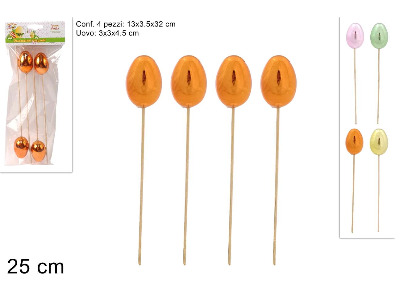 SPILLONI UOVA 26CM SET 4PZ XPA24009331