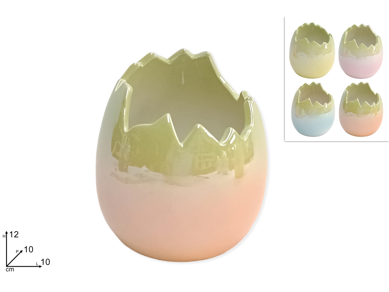 VASO UOVO CERAMICA 12CM ASS XPA24003131 VASO UOVO CERAMICA 12CM ASS XPA24003131