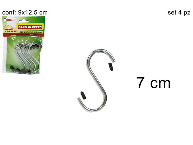 GANCI FERRO 7cm 4pz