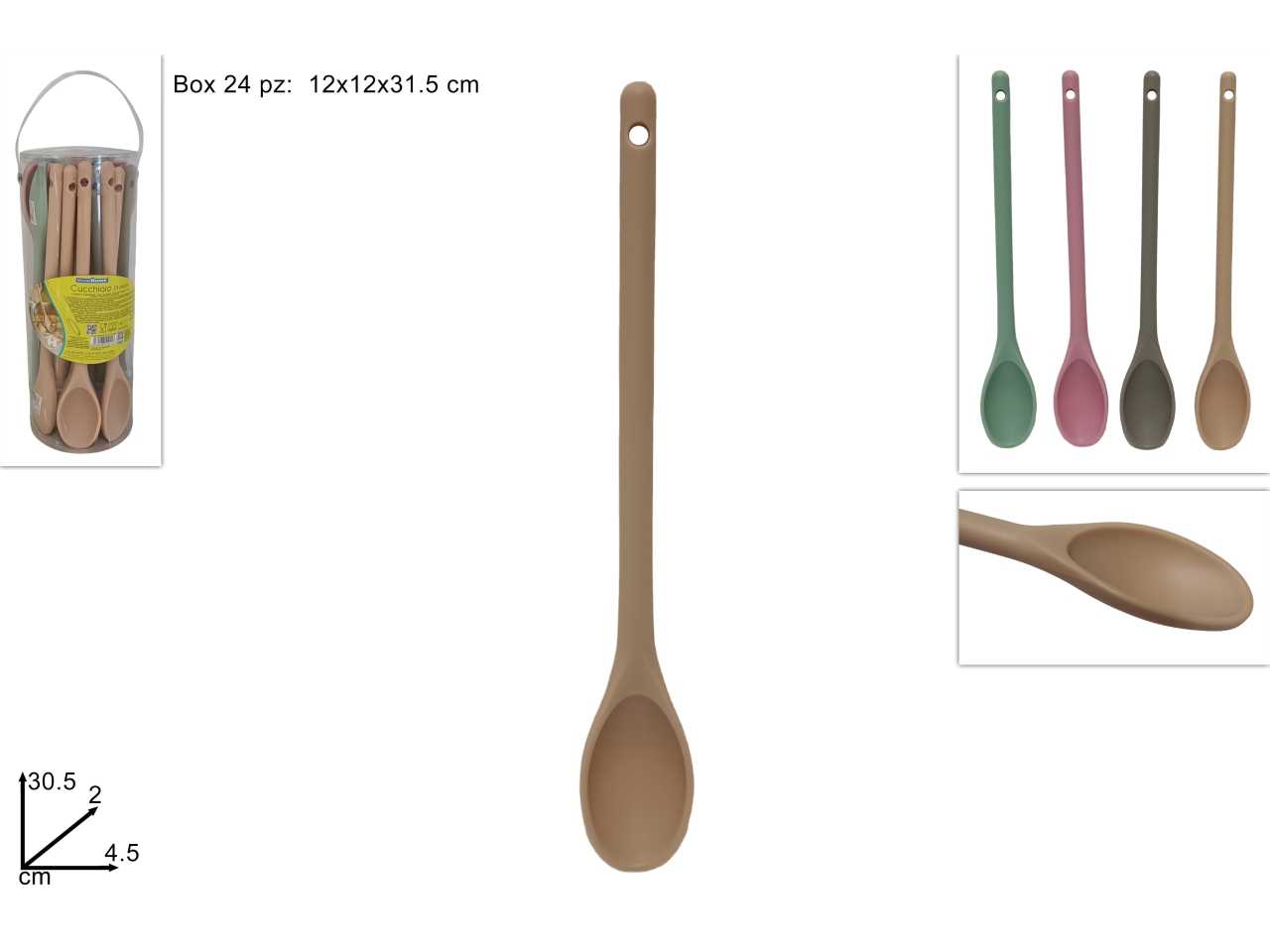 CUCCHIAIO PLASTICA 4 COL. DEV11001211
