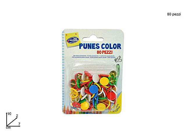 PUNES COLORATE 80pz